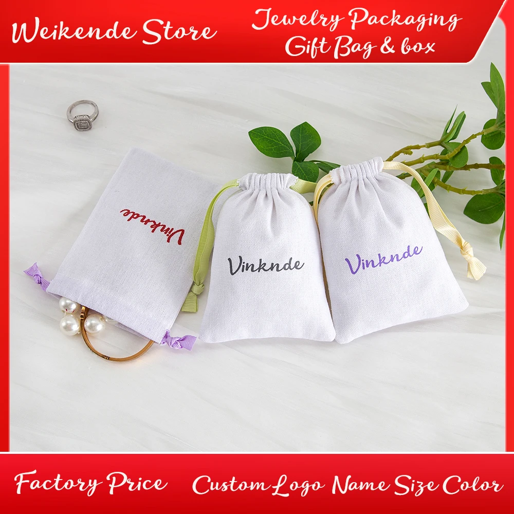 Personalized Luxury Canvas Cotton Jewelry Bag Muslin Drawstring Gift Pouches Earrings Ring Cosmetic Headset Phone Case Organizer
Personalized Luxury Canvas Cotton Jewelry Bag Muslin Drawstring Gift Pouches Earrings Ring Cosmetic Headset Phone Case Organizer