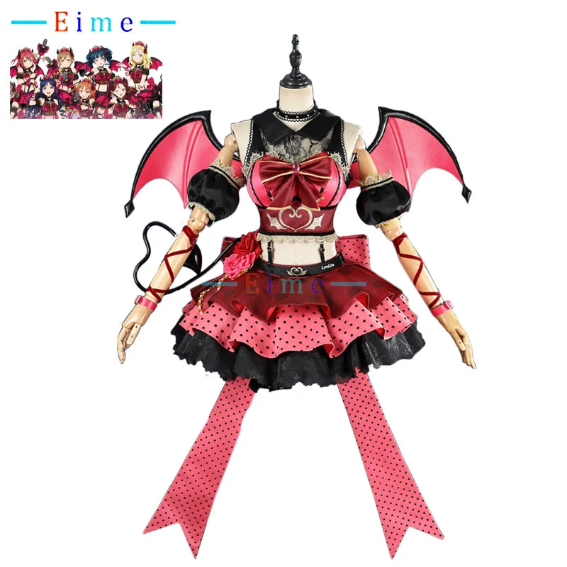 Lovelive Sunshine Cosplay Costume Aqours Demon Dress Women Cute Party Suits Anime Clothing Halloween Uniforms Custom Made
Lovelive Sunshine Cosplay Costume Aqours Demon Dress Women Cute Party Suits Anime Clothing Halloween Uniforms Custom Made