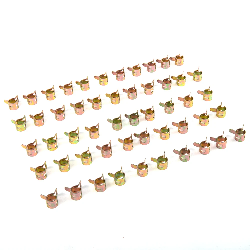 Premium Quality 8mm Spring Clip Clamps, Pack Of 50, Perfect For Automotive Fuel Lines And Silicone Vacuum Hoses
Premium Quality 8mm Spring Clip Clamps, Pack Of 50, Perfect For Automotive Fuel Lines And Silicone Vacuum Hoses