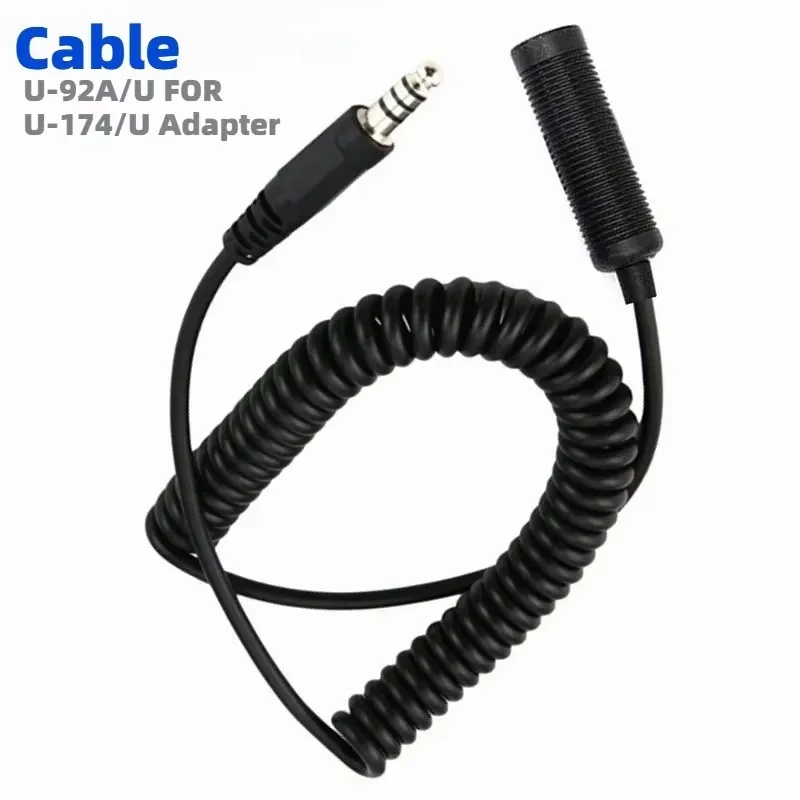 Durable Radio U-92A/U FOR U-174/U Adapter Cable Bowman Headset Extension Cable Military Helicopter Headphone Headset Extension
Durable Radio U-92A/U FOR U-174/U Adapter Cable Bowman Headset Extension Cable Military Helicopter Headphone Headset Extension