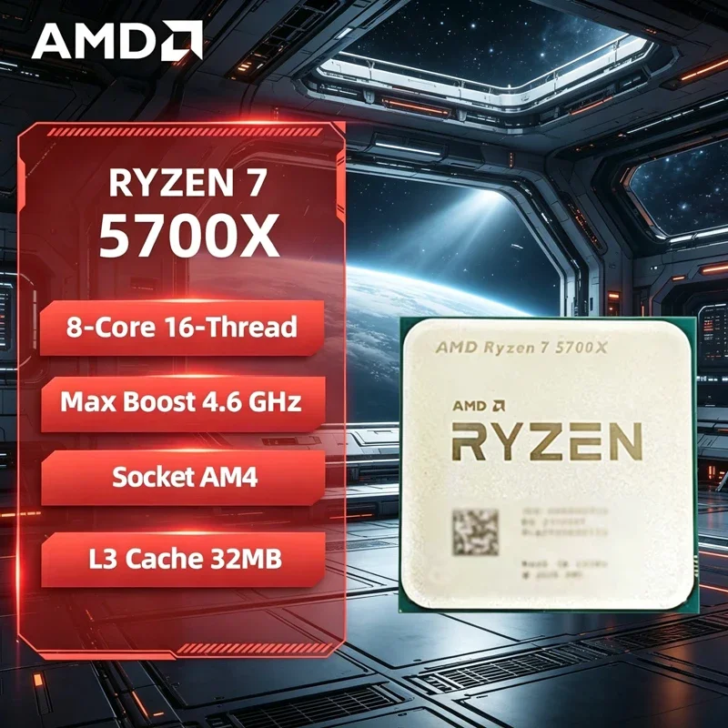 AMD Ryzen 7 5700X AMD R7 5700X CPU 8-Core 16-Thread 4.6GHz Unlocked Desktop Processor Socket AM4 Gaming CPU Without Package
AMD Ryzen 7 5700X AMD R7 5700X CPU 8-Core 16-Thread 4.6GHz Unlocked Desktop Processor Socket AM4 Gaming CPU Without Package