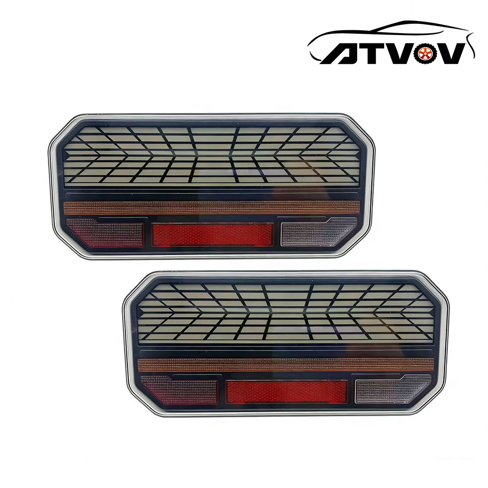 ATVOV 2x 12V 24V LED Rear Combination Tail Light Turn Signal Brake Reverse DRL Dynamic Lamp Trailer Truck Reflector Waterproof
ATVOV 2x 12V 24V LED Rear Combination Tail Light Turn Signal Brake Reverse DRL Dynamic Lamp Trailer Truck Reflector Waterproof