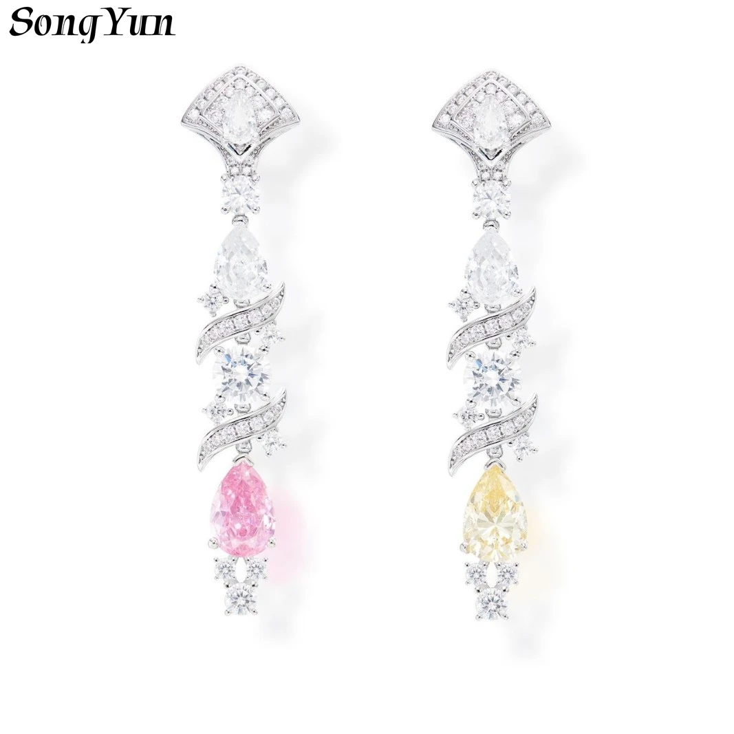 SY Luxury Jewelry Asymmetric Pear Shaped Earrings Gold Plated Fashionable Long Style Ear Cuffs
SY Luxury Jewelry Asymmetric Pear Shaped Earrings Gold Plated Fashionable Long Style Ear Cuffs