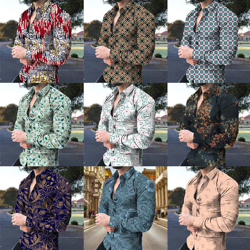 Men's Flower Shirts 3D Printed Men's Hawaiian Shirt Long Sleeved Tops Men's Clothing Cardigan Tops S-3XL
Men's Flower Shirts 3D Printed Men's Hawaiian Shirt Long Sleeved Tops Men's Clothing Cardigan Tops S-3XL