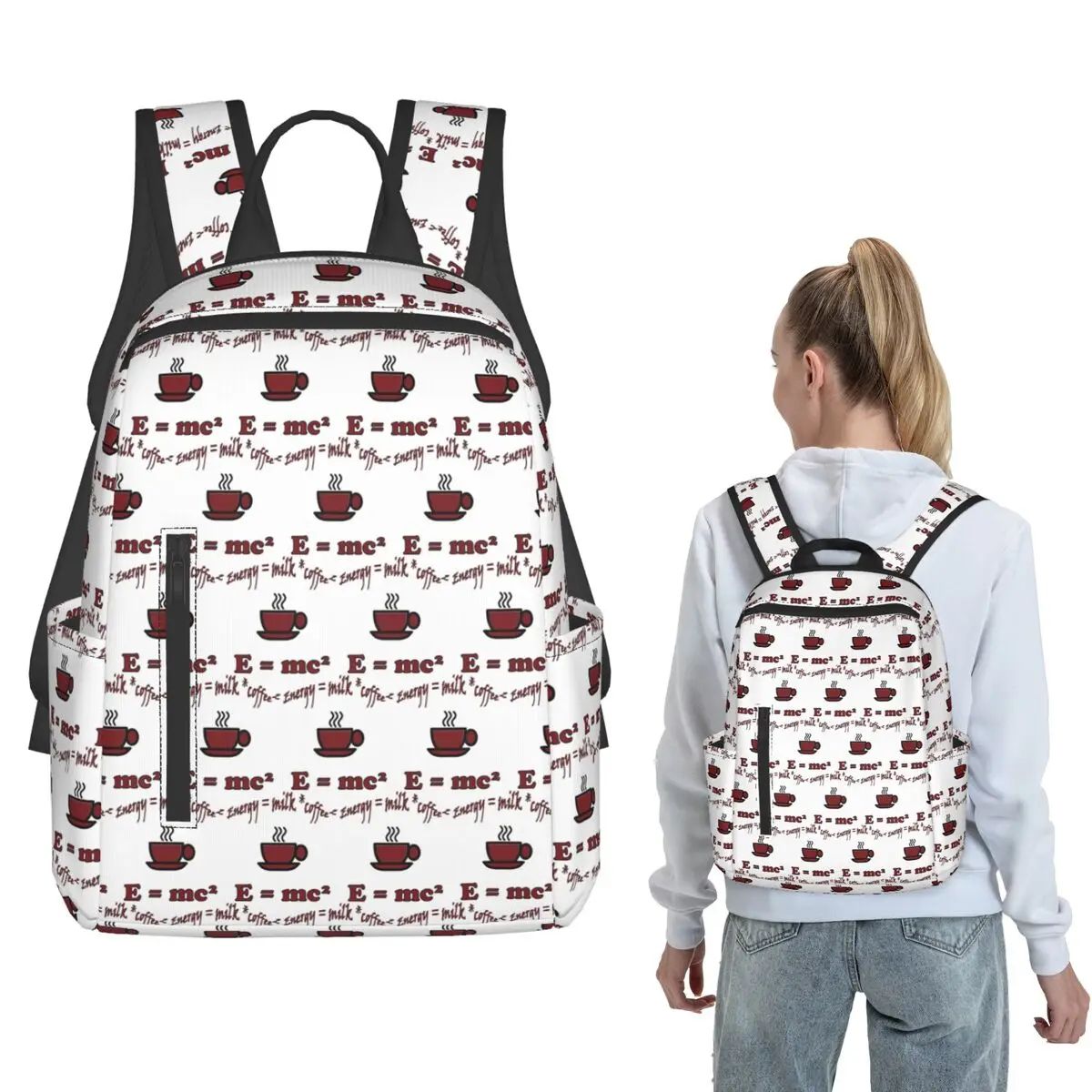 Caffeinated Physics Backpack Daypack Boys Girls BookBag School Bag Shoulder Bags for Men Women
Caffeinated Physics Backpack Daypack Boys Girls BookBag School Bag Shoulder Bags for Men Women