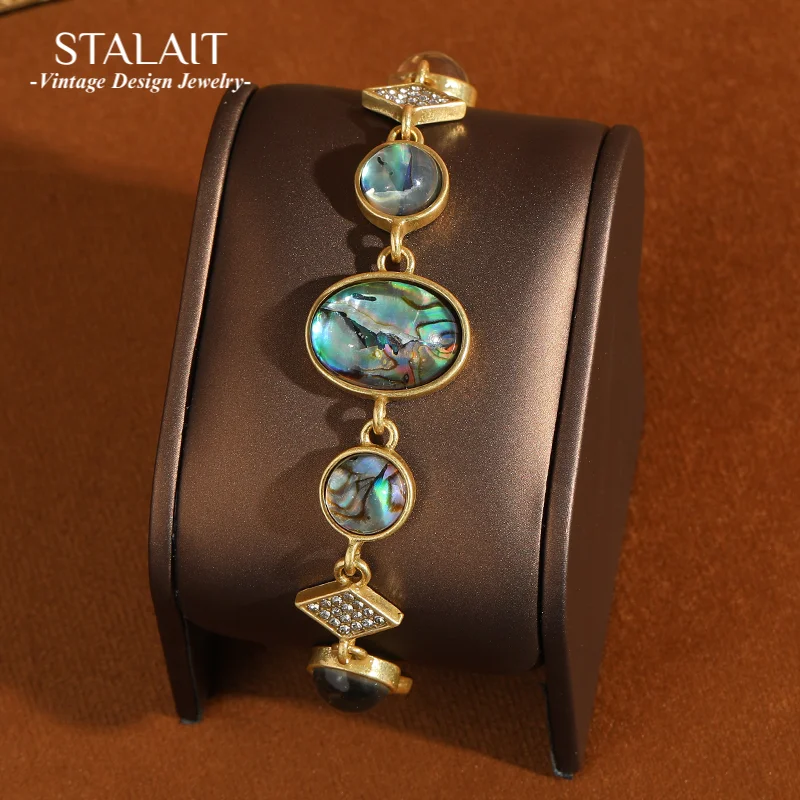 Vintage Natural Abalone Shell Charms For Bracelets Gold Color Rhinestones Woman Bohemia Jewelry Luxury Girlfriend Gift 2025 New
Vintage Natural Abalone Shell Charms For Bracelets Gold Color Rhinestones Woman Bohemia Jewelry Luxury Girlfriend Gift 2025 New