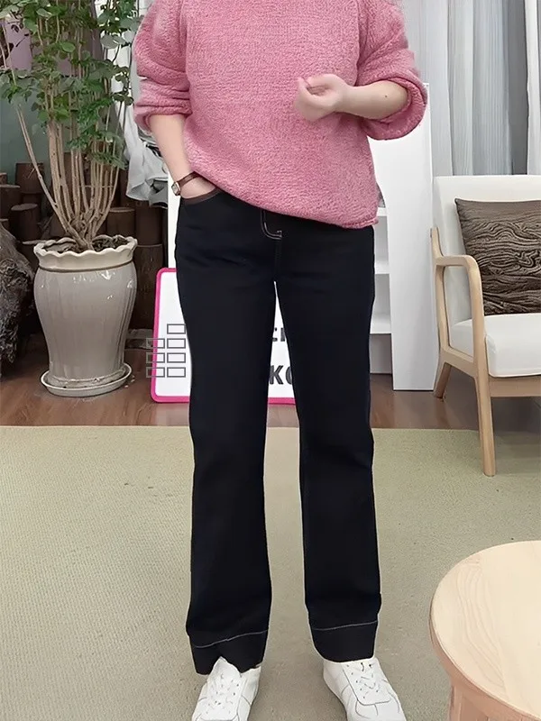 Утепленные джинсовые брюки на флисовой подкладке для женщин, зима 2025, винтажные, повседневные, прямые, в стиле брюки-брейдсти
Утепленные джинсовые брюки на флисовой подкладке для женщин, зима 2025, винтажные, повседневные, прямые, в стиле брюки-брейдсти