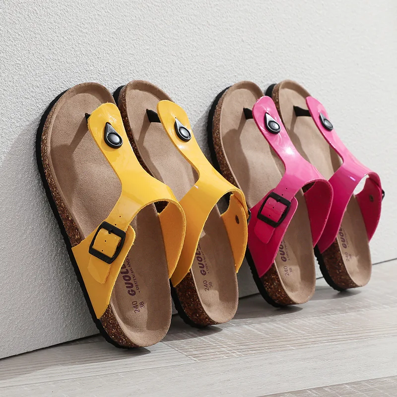 New Cork Sandals for Women Open Toe Beach Slippers with Adjustable Buckle Women Flats Leather Cork Footbed Flip Flops
New Cork Sandals for Women Open Toe Beach Slippers with Adjustable Buckle Women Flats Leather Cork Footbed Flip Flops