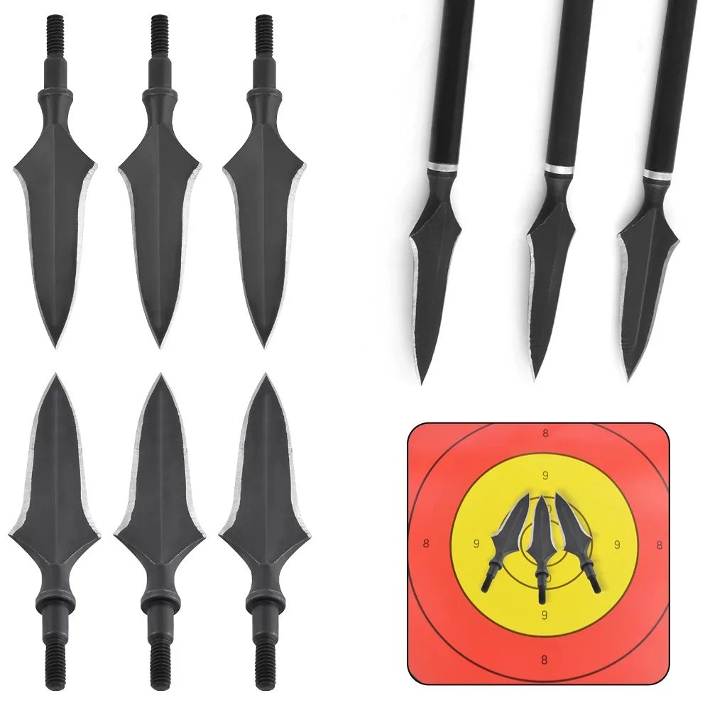 Archery Broadheads Steel Hunting Arrowhead 12pcs Black Arrow Tips Target Point for Outdoor Archery Hunting Shooting Sports Acc
Archery Broadheads Steel Hunting Arrowhead 12pcs Black Arrow Tips Target Point for Outdoor Archery Hunting Shooting Sports Acc