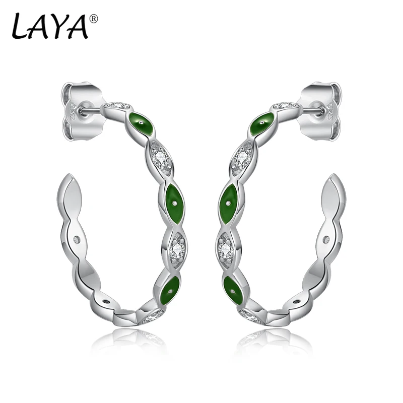 LAYA Stud Earrings For Women 925 Sterling Silver Minimalist Design Marquise Shaped Handmade Enamel Piercing Ear Fine Jewelry
LAYA Stud Earrings For Women 925 Sterling Silver Minimalist Design Marquise Shaped Handmade Enamel Piercing Ear Fine Jewelry