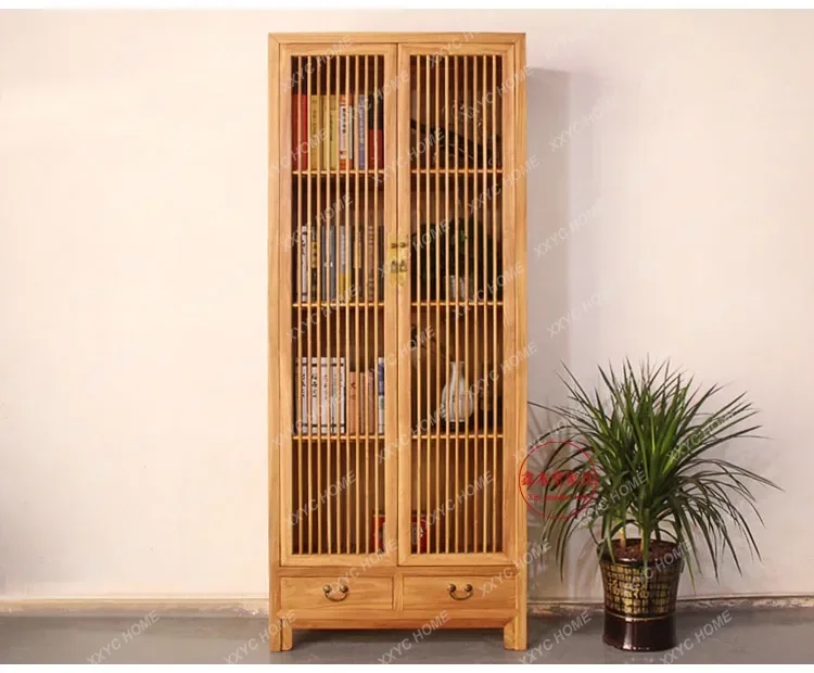 XZ old elm bookcase solid wood paint-free storage, calligraphy and painting storage, Zen tea cabinet log display cabinet
XZ old elm bookcase solid wood paint-free storage, calligraphy and painting storage, Zen tea cabinet log display cabinet