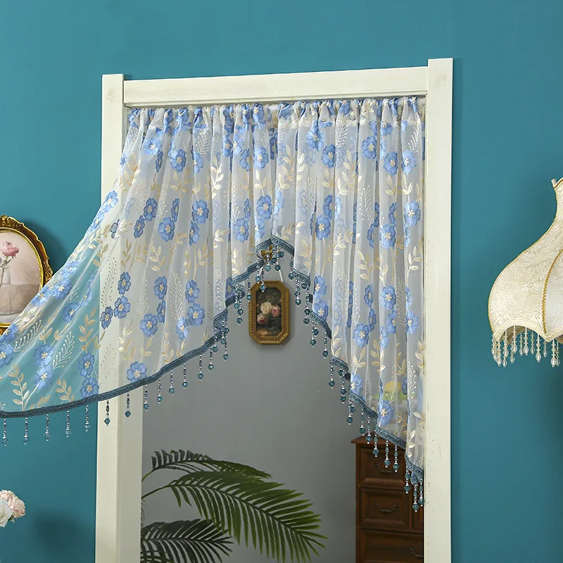 American Light Luxury Pendant Gauze Curtain Rod-Type Door Curtain Embroidery Triangle Curtain Bedroom Entrance Partition Decor
American Light Luxury Pendant Gauze Curtain Rod-Type Door Curtain Embroidery Triangle Curtain Bedroom Entrance Partition Decor