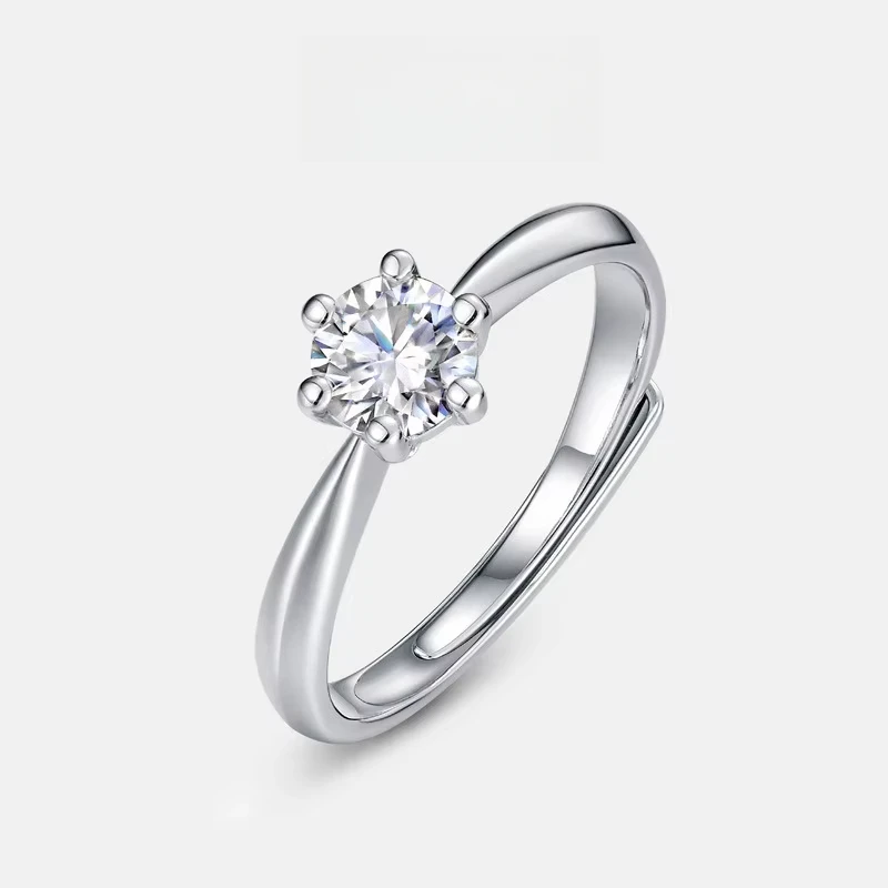 Classic Six Claw Moissanite Ring S925 Silver Plated 18K Gold PT950 Platinum Couple Ring
Classic Six Claw Moissanite Ring S925 Silver Plated 18K Gold PT950 Platinum Couple Ring