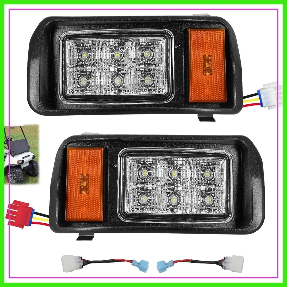 12V LED Headlight Kit for Club Car DS 1993-Up Gas & Electric Golf Carts with Adapter Wire
12V LED Headlight Kit for Club Car DS 1993-Up Gas & Electric Golf Carts with Adapter Wire