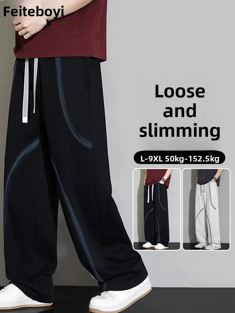 Модные мужские повседневные брюки свободного кроя с прямыми штанинами, весенние новые спортивные штаны с завязками, удобные, из смесового хлопка и полиэстера
Модные мужские повседневные брюки свободного кроя с прямыми штанинами, весенние новые спортивные штаны с завязками, удобные, из смесового хлопка и полиэстера