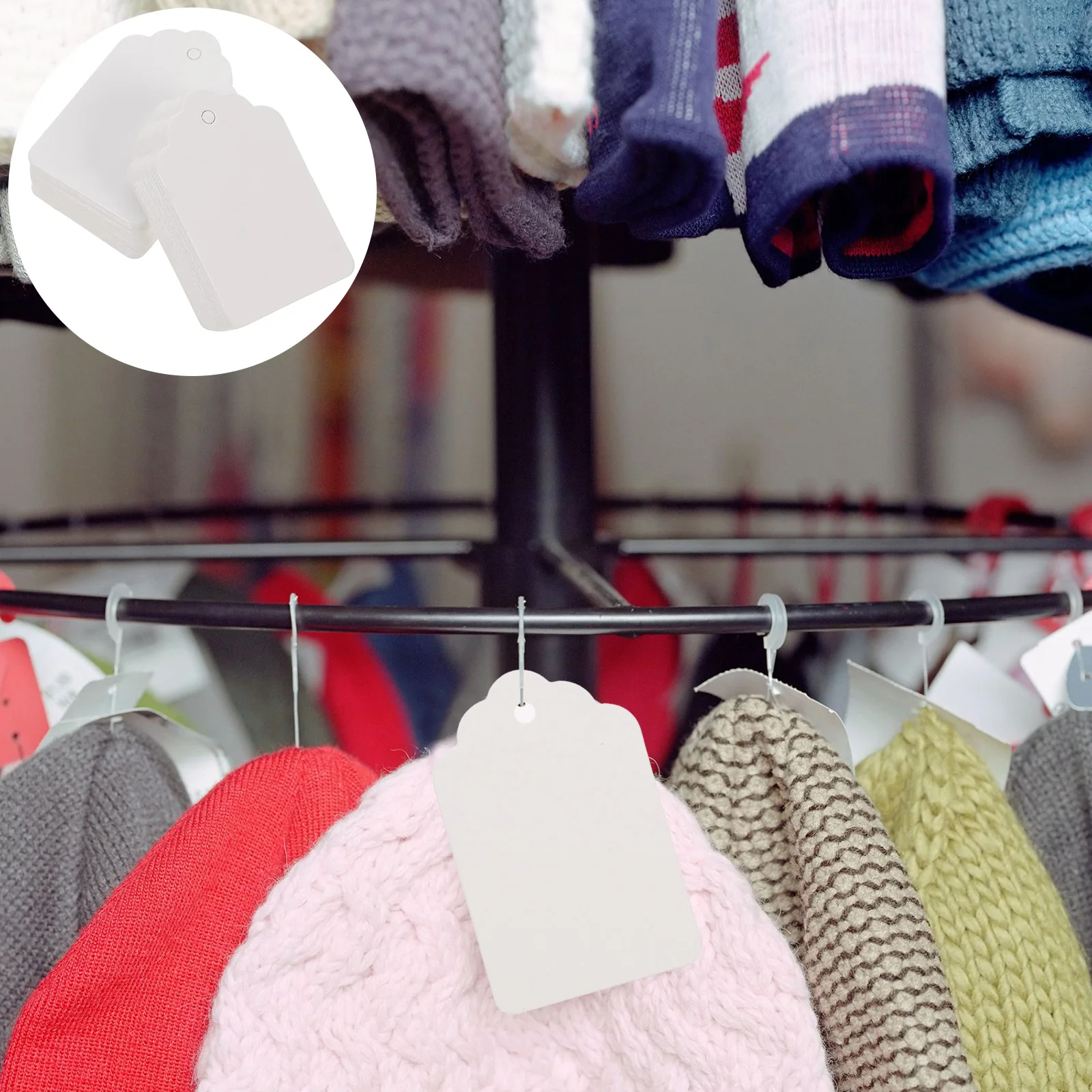 1000 Pcs Price Tags for Clothing Garment Shoes Hat Retail Store Display Practical Goods Blank Paper Small Size
1000 Pcs Price Tags for Clothing Garment Shoes Hat Retail Store Display Practical Goods Blank Paper Small Size