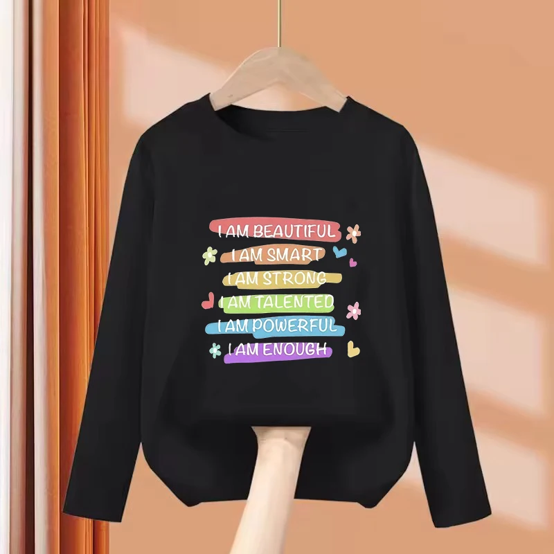 Long Sleeve Lovely Fashion Letter Printed Funny T Shirts Kids Children's T-shirt Boys Girls Summer Spring Casual Top Tee Shirt
Long Sleeve Lovely Fashion Letter Printed Funny T Shirts Kids Children's T-shirt Boys Girls Summer Spring Casual Top Tee Shirt