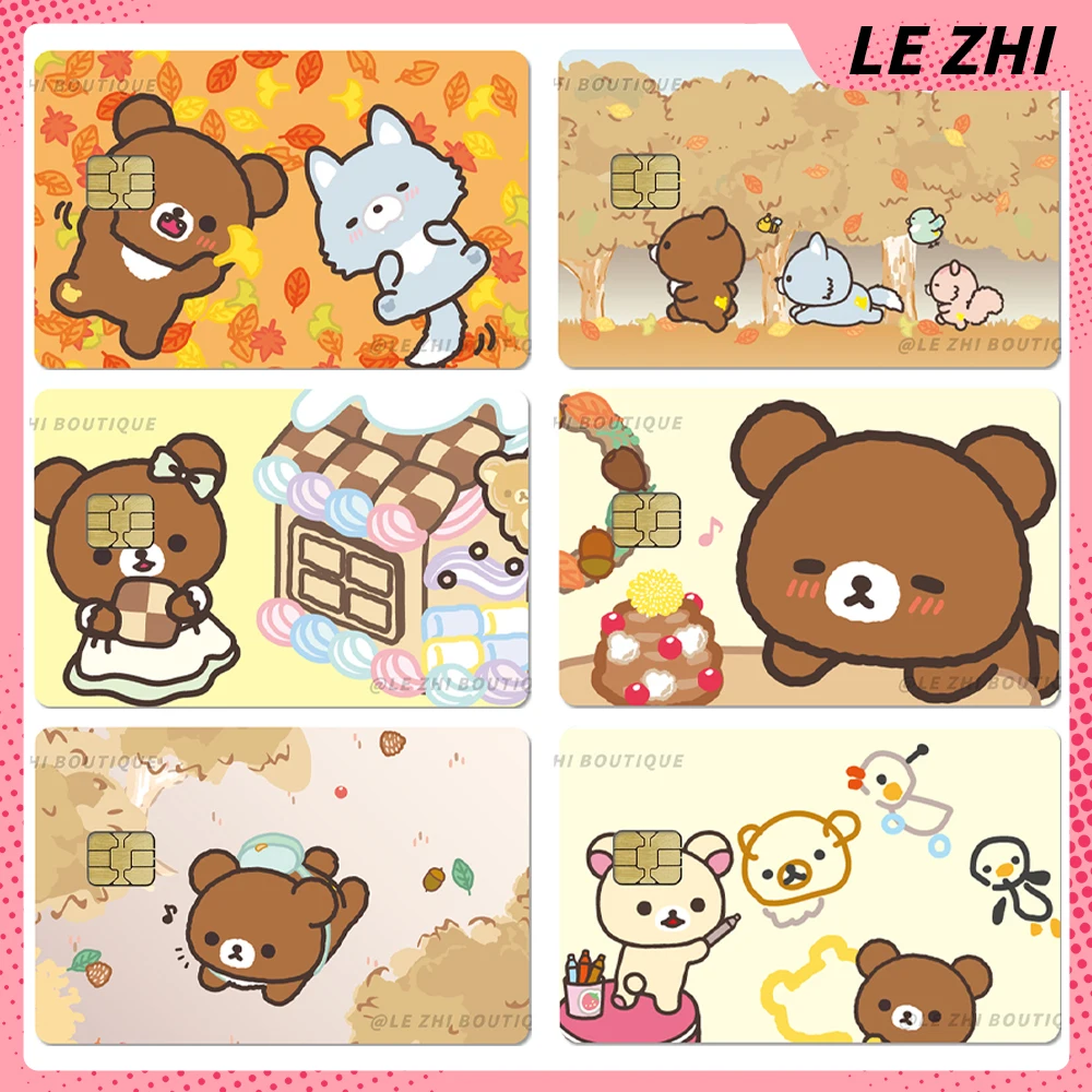Sweet Cartoon Anime Rilakkuma Credit Card Debit Card Cover Stickers Diy Waterproof Protection Small Chip Film Stickers Gift 
Sweet Cartoon Anime Rilakkuma Credit Card Debit Card Cover Stickers Diy Waterproof Protection Small Chip Film Stickers Gift