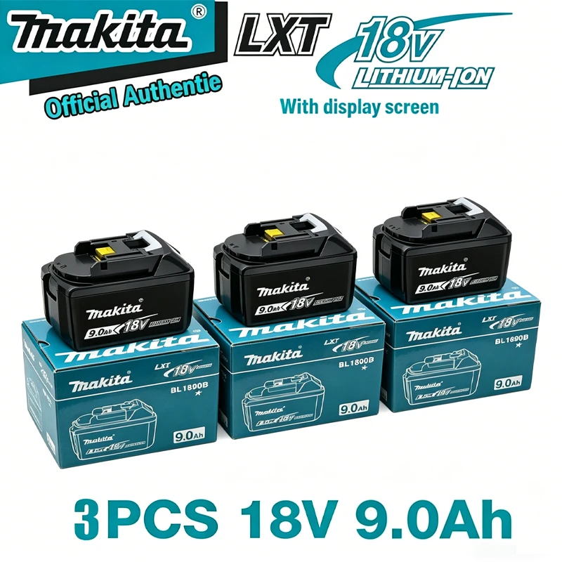 Makita 100% Original 18V 9Ah large capacity battery suitable for angle grinder Powerful Tool Battery +charger+electric drill
Makita 100% Original 18V 9Ah large capacity battery suitable for angle grinder Powerful Tool Battery +charger+electric drill