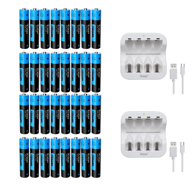 Kratax AAA 1100mWh 1.5V Li-Ion Rechargeable Battery ,Aaa Lithium Batteries Flashshlight\Microphone\Tooth Brush\Eletric Shave
Kratax AAA 1100mWh 1.5V Li-Ion Rechargeable Battery ,Aaa Lithium Batteries Flashshlight\Microphone\Tooth Brush\Eletric Shave