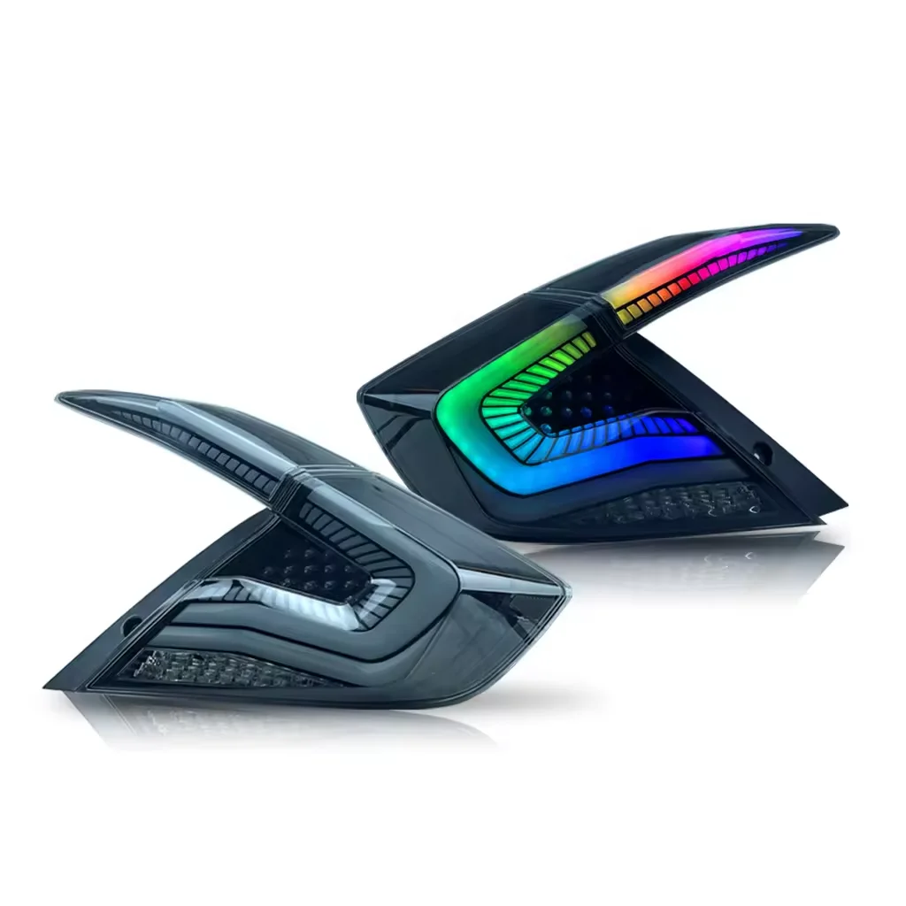 Задний фонарь для Honda Civic 2016-2020, задние фонари RGB, анимация, последовательный поворот, 10-го поколения, задний фонарь седана Civic
Задний фонарь для Honda Civic 2016-2020, задние фонари RGB, анимация, последовательный поворот, 10-го поколения, задний фонарь седана Civic