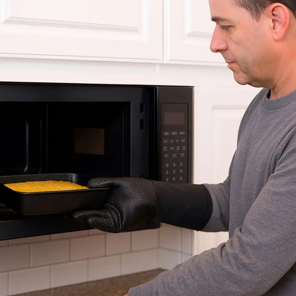 Useful Heat Resistant Microwave Gloves Solid Color Extra Long Grill Gloves Non-Slip Silicone Baking Gloves Household
Useful Heat Resistant Microwave Gloves Solid Color Extra Long Grill Gloves Non-Slip Silicone Baking Gloves Household