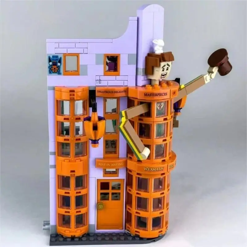 Конструктор Disney Weasleys Wizard Wheezes 76422, классические строительные блоки по мотивам фильмов о Гарри Поттере, игрушки для сборки, декор для дома, рождественские подарки
Конструктор Disney Weasleys Wizard Wheezes 76422, классические строительные блоки по мотивам фильмов о Гарри Поттере, игрушки для сборки, декор для дома, рождественские подарки