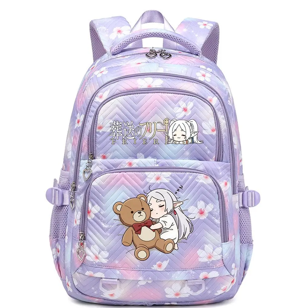 Frieren Beyond Journeys End Backpack Fashion Cute Frieren Cartoon Print Schoolbag Student Large Capacity Durable Travel Backpack
Frieren Beyond Journeys End Backpack Fashion Cute Frieren Cartoon Print Schoolbag Student Large Capacity Durable Travel Backpack