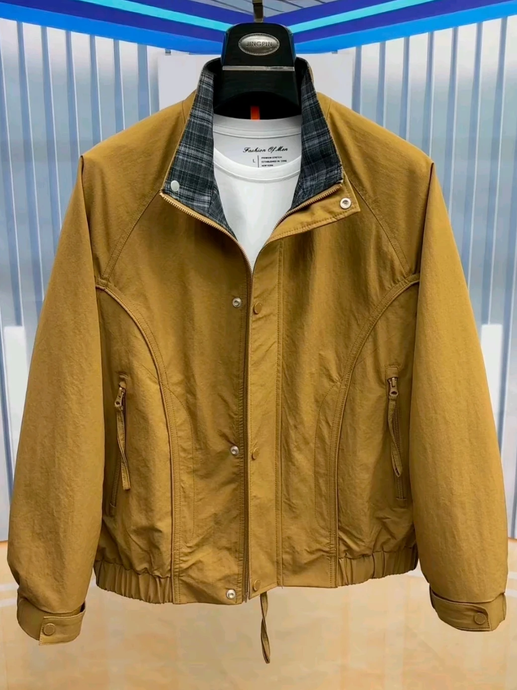 Spring New Men's Stand Collar Jaet High Quali Faionable Versatile Busin Casual Stand Fit Long Sve Zipper Closure
Spring New Men's Stand Collar Jaet High Quali Faionable Versatile Busin Casual Stand Fit Long Sve Zipper Closure