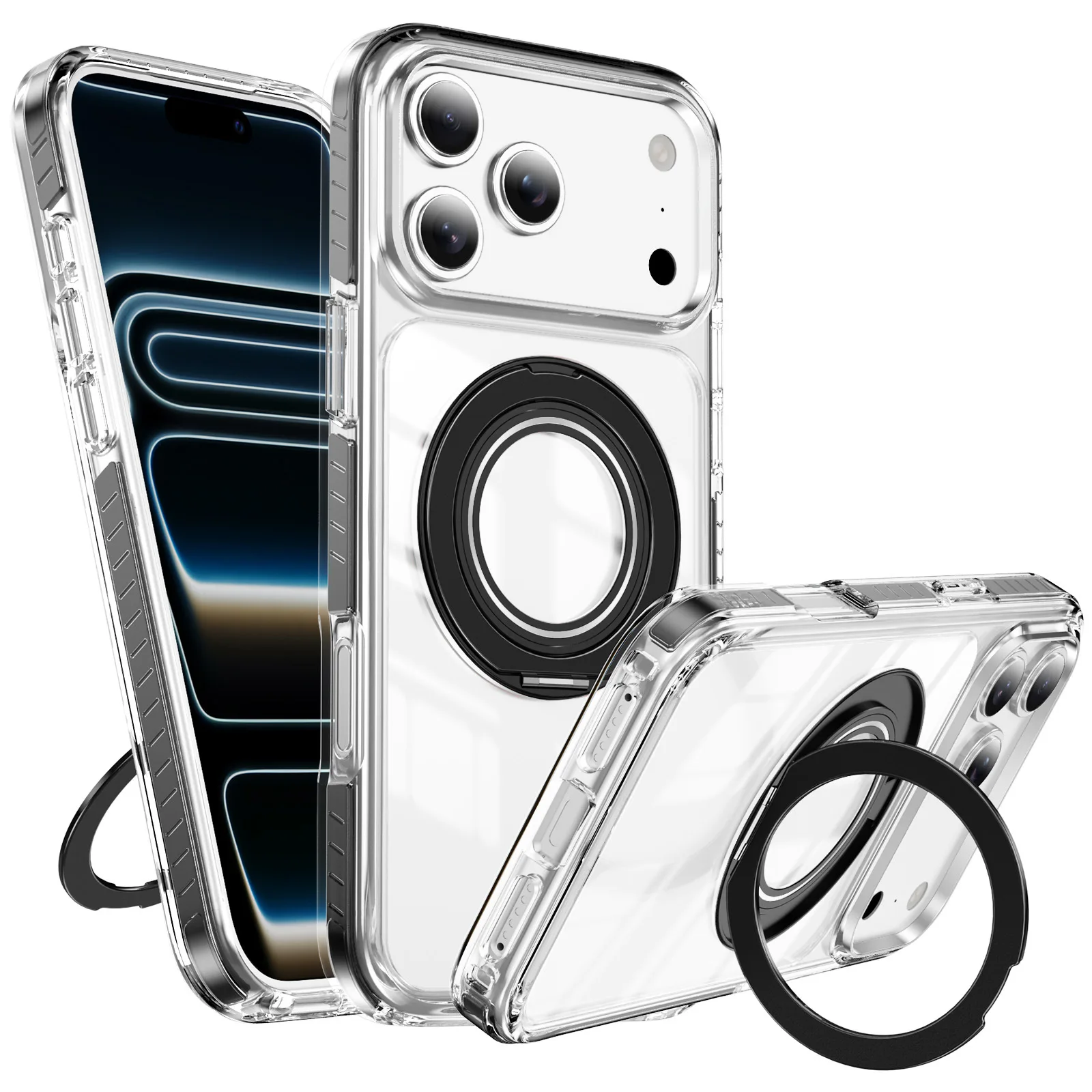 case for iphone 17 16 15 14 13 12 pro max magnetic 360-degree rotating bracket protective case transparent bicolor full coverage
case for iphone 17 16 15 14 13 12 pro max magnetic 360-degree rotating bracket protective case transparent bicolor full coverage