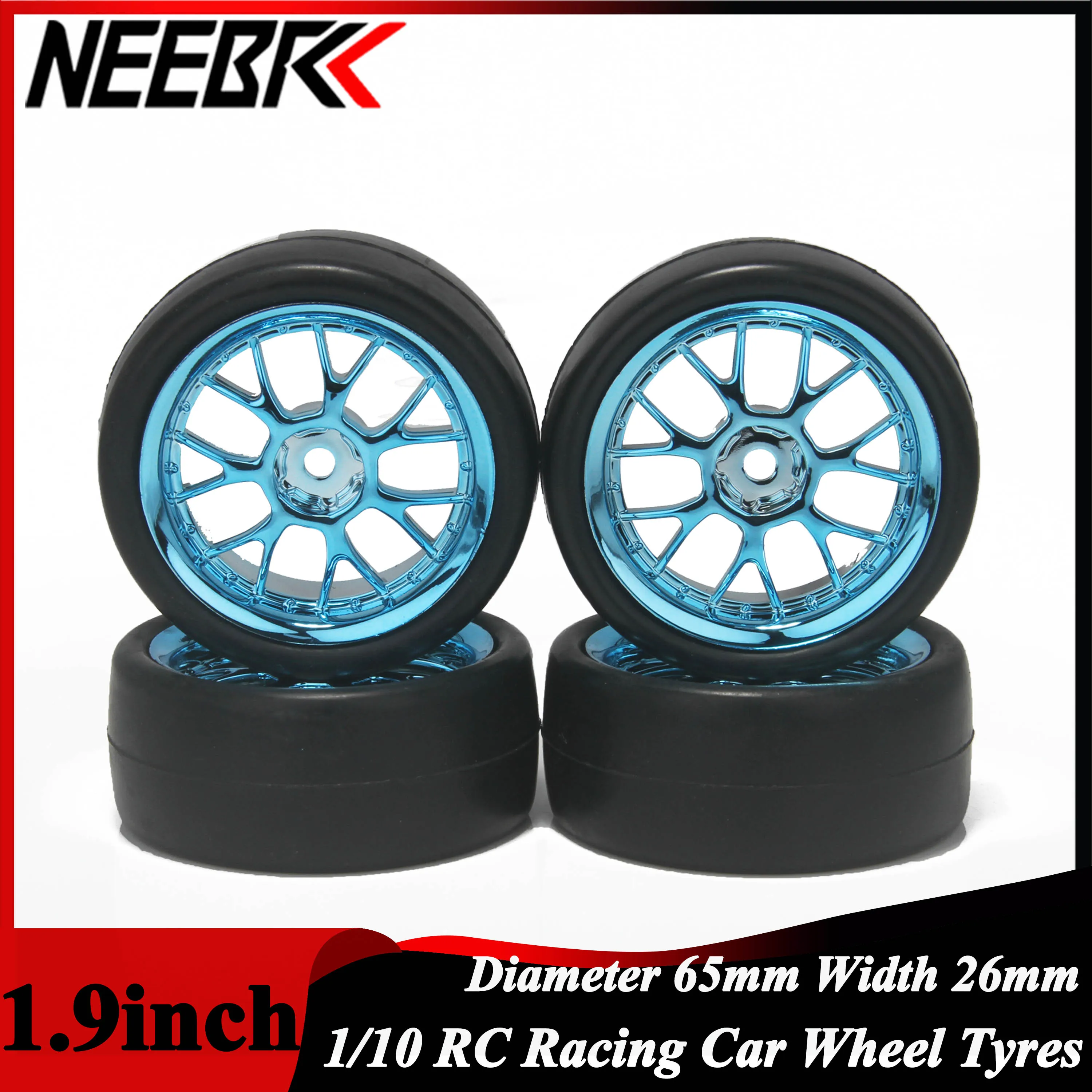 NEEBRC 1.9inch 4PCS 1/10 Racing Tire 65mm Wheel Tyre Tires 12mm Hex Hubs for 1/10 RC Racing Car on-road 4WD HPI Traxxas Wltoys
NEEBRC 1.9inch 4PCS 1/10 Racing Tire 65mm Wheel Tyre Tires 12mm Hex Hubs for 1/10 RC Racing Car on-road 4WD HPI Traxxas Wltoys