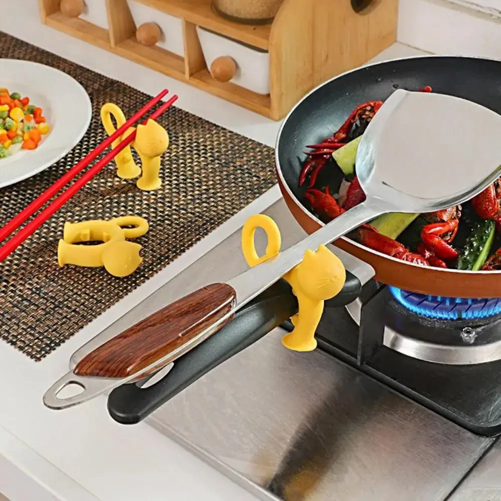4Pcs Anti Scalding Cat Shape Spatula Holder Spill-Proof Hanging Hole Overflow Pot Clip Heat-resistant Non-slip
4Pcs Anti Scalding Cat Shape Spatula Holder Spill-Proof Hanging Hole Overflow Pot Clip Heat-resistant Non-slip