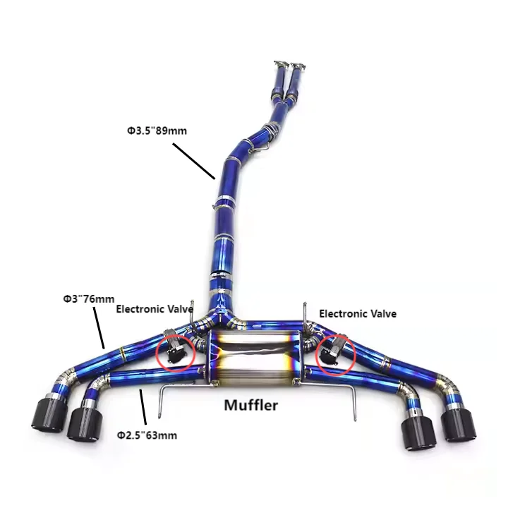 OEM Valve Exhaust Pipe For Nissan GTR/GT-R R35 3.8TT 2008-2023 Y Front Mid Pipe Titanium Catback Muffler Quad Tips
OEM Valve Exhaust Pipe For Nissan GTR/GT-R R35 3.8TT 2008-2023 Y Front Mid Pipe Titanium Catback Muffler Quad Tips