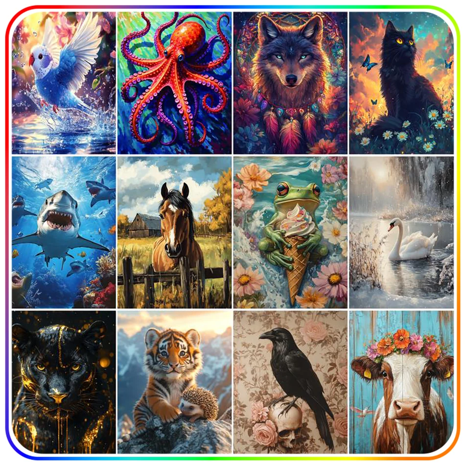 SDOYUNO Diamond Painting New Arrival Rhinestones Animals Dimond Art Paintings Diamond Mosaic Paintings Set Diy Stitch Home Decor
SDOYUNO Diamond Painting New Arrival Rhinestones Animals Dimond Art Paintings Diamond Mosaic Paintings Set Diy Stitch Home Decor