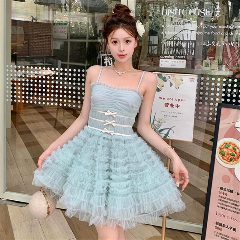 Princess Cute Bow Mini Mesh Dress Sweet Girl Ruffles Fluffy Dress Little Ball Gown Summer Fashion Ballet Birthday Party Dress
Princess Cute Bow Mini Mesh Dress Sweet Girl Ruffles Fluffy Dress Little Ball Gown Summer Fashion Ballet Birthday Party Dress