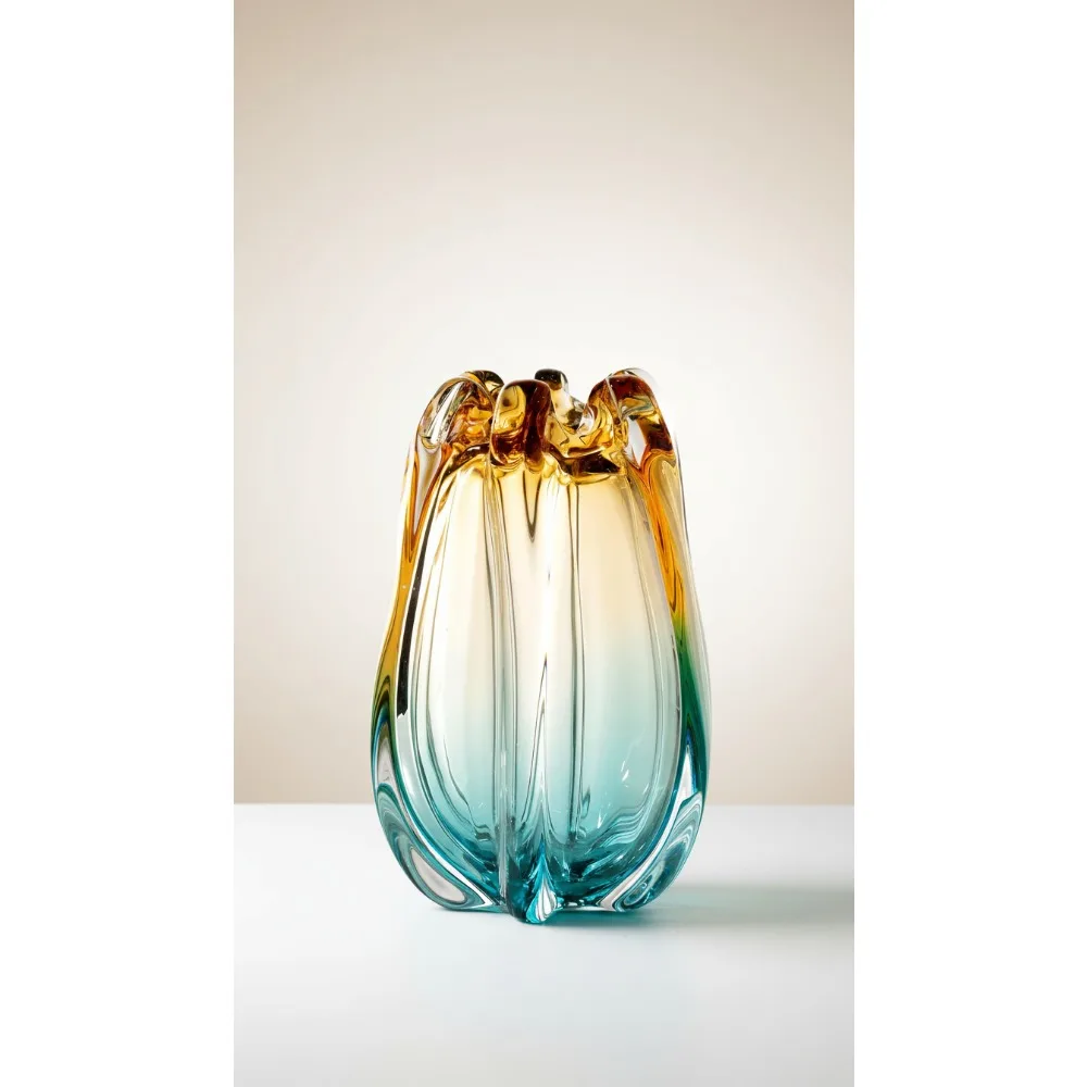 Hand Blown Glass Vase, Modern Art Deco Home Decor for Living Room Office Wedding Centerpiece
Hand Blown Glass Vase, Modern Art Deco Home Decor for Living Room Office Wedding Centerpiece