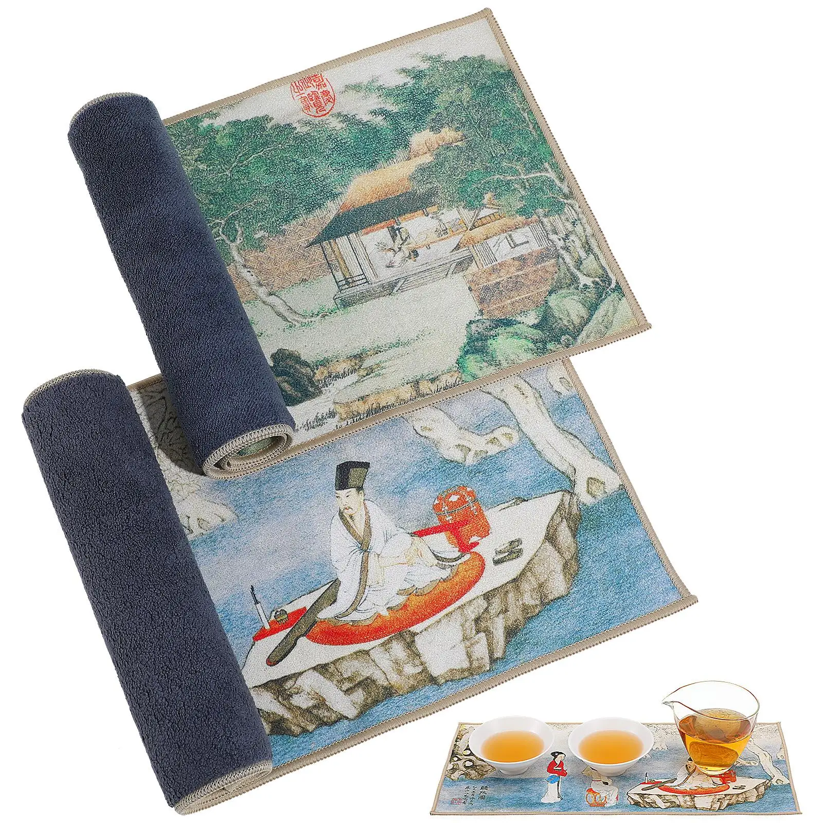 2 Pcs Tea Towel Thickened Material Absorbent Kitchen Teaware Mat Cleaning Power Excellent Performance Suitable for Teapot Glass
2 Pcs Tea Towel Thickened Material Absorbent Kitchen Teaware Mat Cleaning Power Excellent Performance Suitable for Teapot Glass