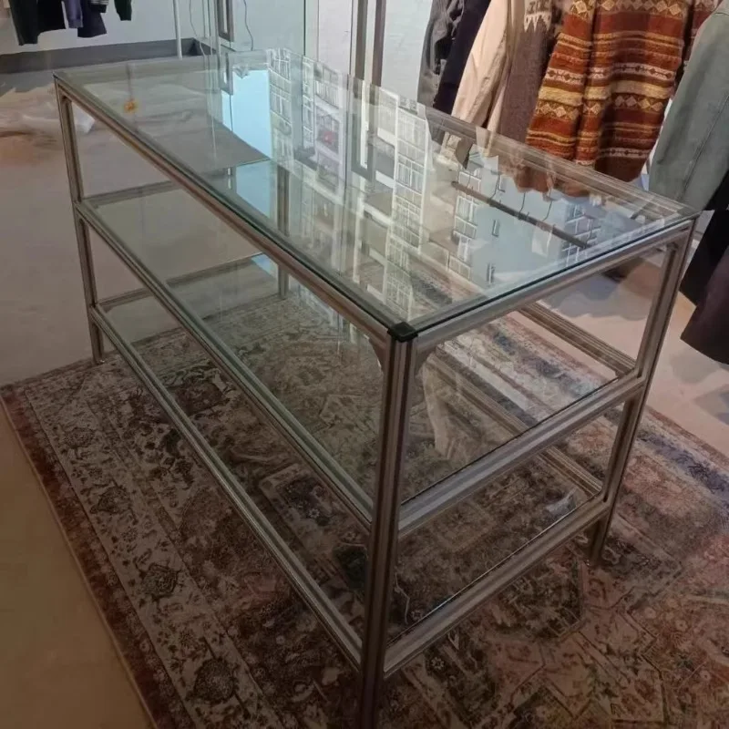 Алюминиевый профиль Магазин одежды Полка для обуви Сумки Обувь Полка для дисплея Аксессуары Стеклянный продукт
Алюминиевый профиль Магазин одежды Полка для обуви Сумки Обувь Полка для дисплея Аксессуары Стеклянный продукт