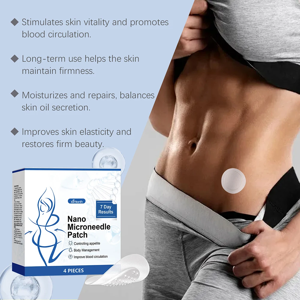 4PCS/Box SMGT-GLP-1 Nanos Patch Ultra-Thin Microneedles Painless Body Slimming Patch Firming Line Improvement For Body Care
4PCS/Box SMGT-GLP-1 Nanos Patch Ultra-Thin Microneedles Painless Body Slimming Patch Firming Line Improvement For Body Care