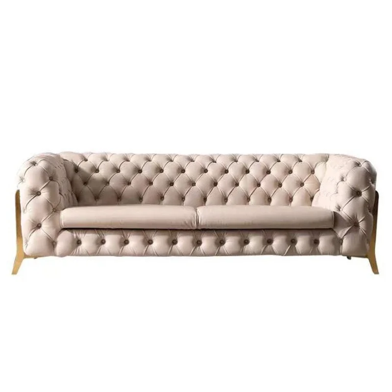 Italian modern light luxury pull-buckle fabric leather sofa, American simplicity, pull-buckle Hong Kong-style high-end sofa
Italian modern light luxury pull-buckle fabric leather sofa, American simplicity, pull-buckle Hong Kong-style high-end sofa