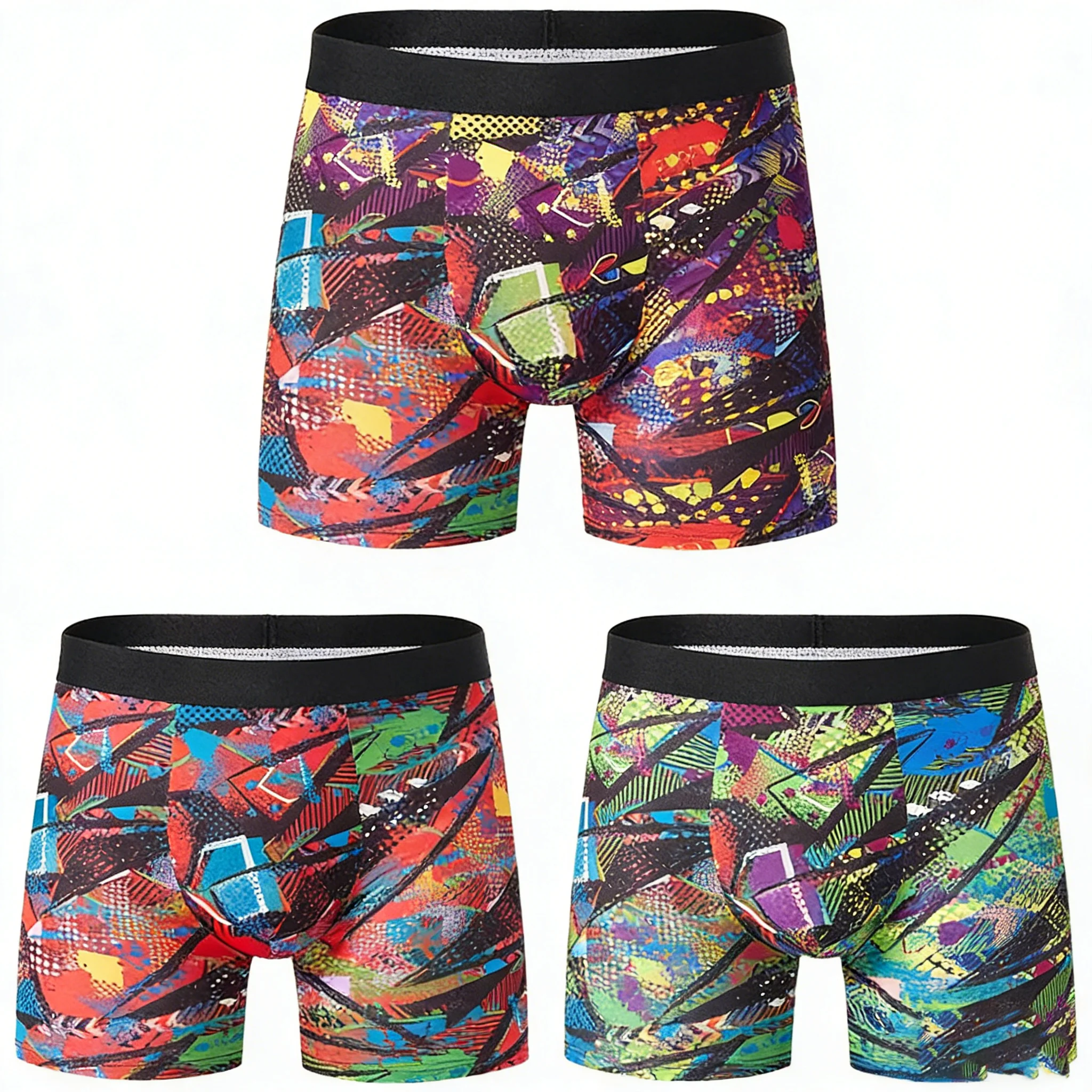 3 PCS Men's To Teenagers' Parent Underwear Simple And Fashionable Printed Boyshort Joker Casual Elastic Waist Shorts
3 PCS Men's To Teenagers' Parent Underwear Simple And Fashionable Printed Boyshort Joker Casual Elastic Waist Shorts