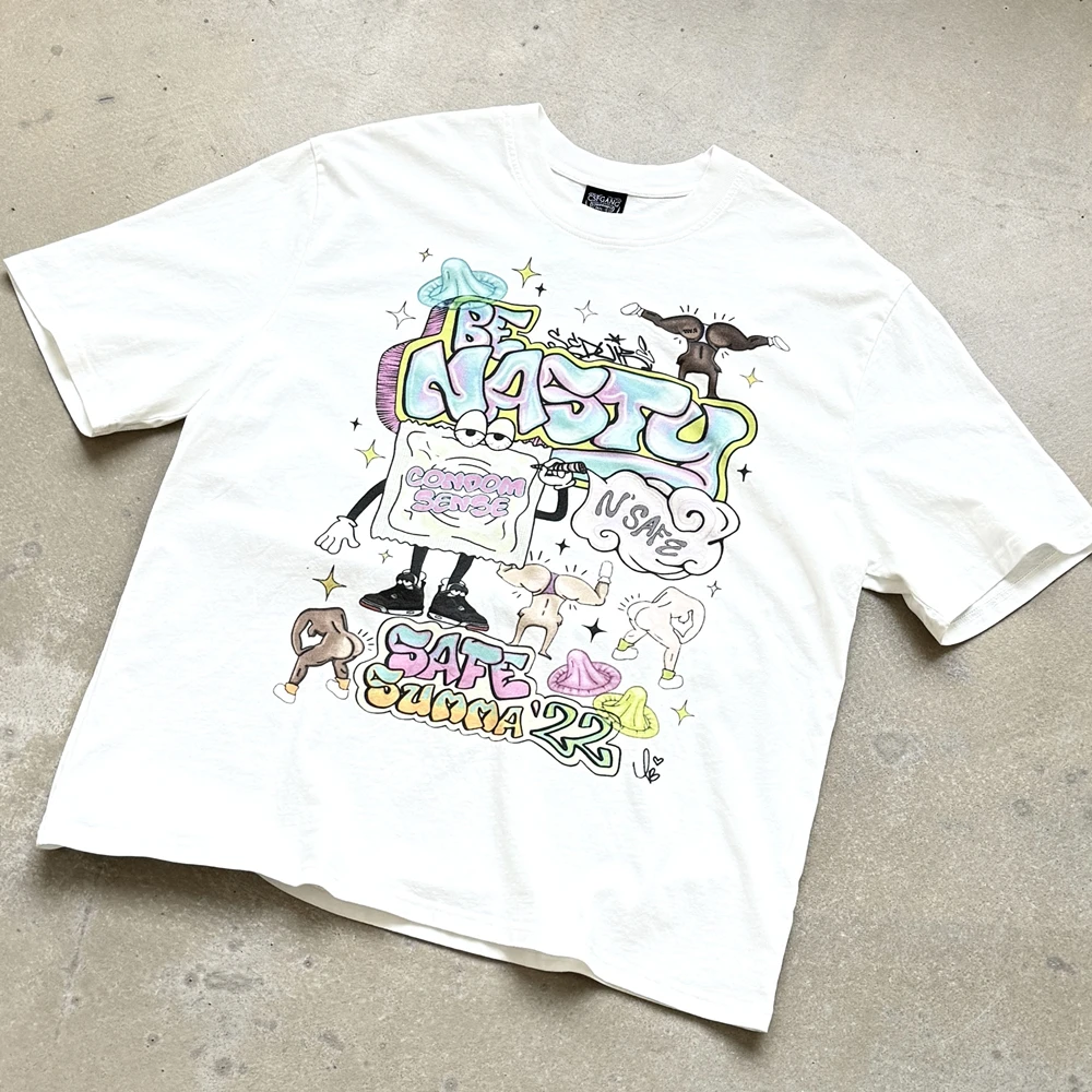 2026ss SAINT красочная футболка с мультяшным принтом для мужчин и женщин, футболки высокого качества, летняя стильная свободная футболка
2026ss SAINT красочная футболка с мультяшным принтом для мужчин и женщин, футболки высокого качества, летняя стильная свободная футболка