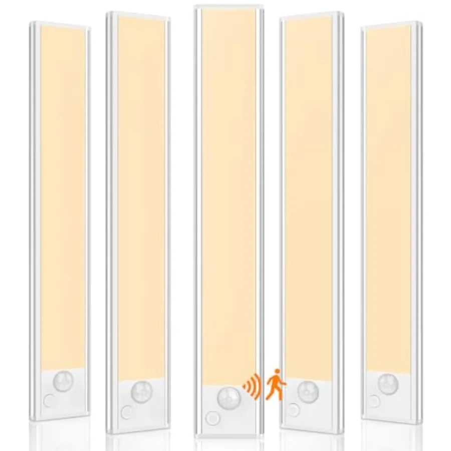 5 Pack Under Cabinet Lights Rechargeable Under Cabinet Lighting Wireless Motion Sensor Light Indoor LED Closet Lights Upgraded
5 Pack Under Cabinet Lights Rechargeable Under Cabinet Lighting Wireless Motion Sensor Light Indoor LED Closet Lights Upgraded