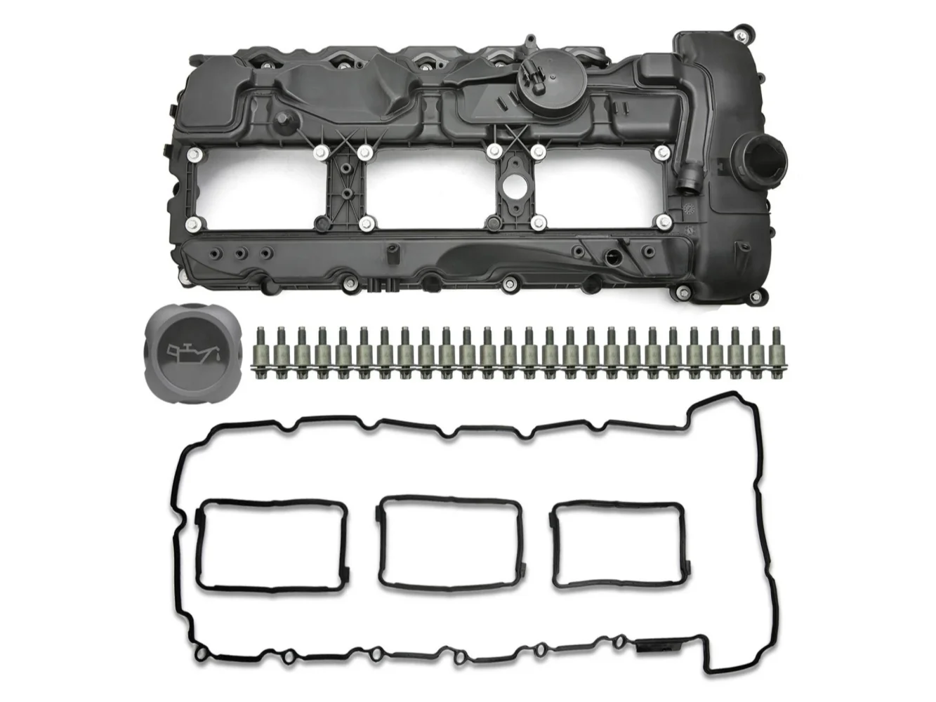 MITZONE N55 engine valve cover with washer bolt kit and oil cover suitable for BMW 2010-2
MITZONE N55 engine valve cover with washer bolt kit and oil cover suitable for BMW 2010-2