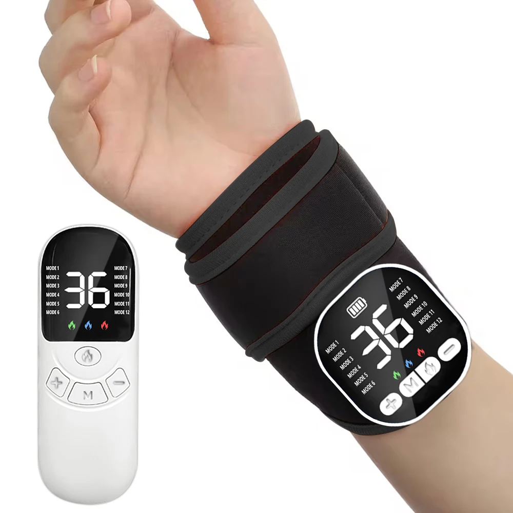 12 Modes Hot Compress EMS Wrist Protector Hand Wrist Massager Sports Protection Muscle Relaxation Adjustable Wristband
12 Modes Hot Compress EMS Wrist Protector Hand Wrist Massager Sports Protection Muscle Relaxation Adjustable Wristband