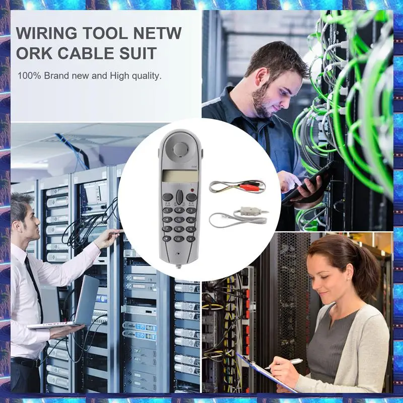 Тестер стыкового тестирования телефона 2025, инструмент Lineman, набор сетевых кабелей, устройство C019, проверка неисправности телефонной линии, телефонного телефона
Тестер стыкового тестирования телефона 2025, инструмент Lineman, набор сетевых кабелей, устройство C019, проверка неисправности телефонной линии, телефонного телефона