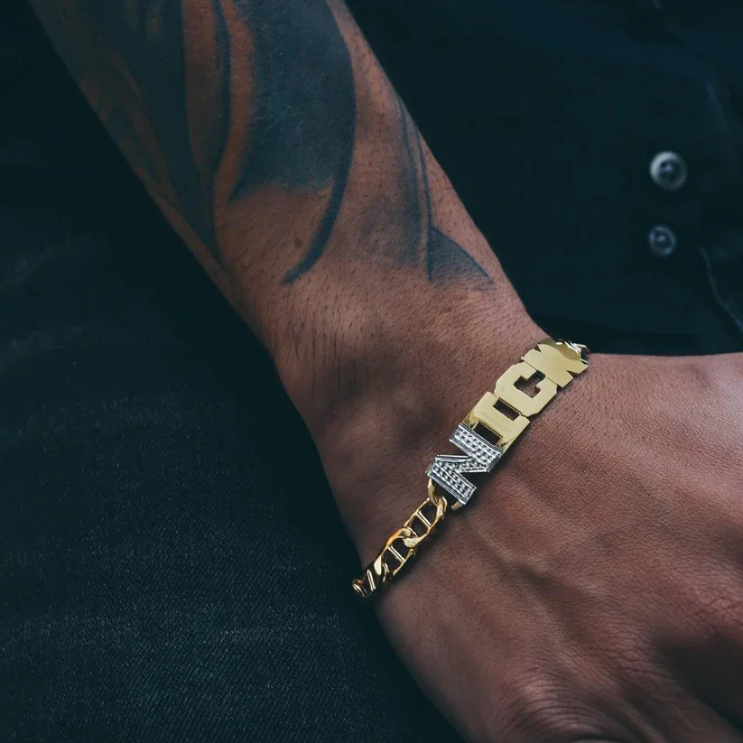 Zciti Custom Name Bracelet 18K Gold Double Plated HipHop Stainless Steel Jewelry Gold Chain Best Gift For Men Bracelets
Zciti Custom Name Bracelet 18K Gold Double Plated HipHop Stainless Steel Jewelry Gold Chain Best Gift For Men Bracelets