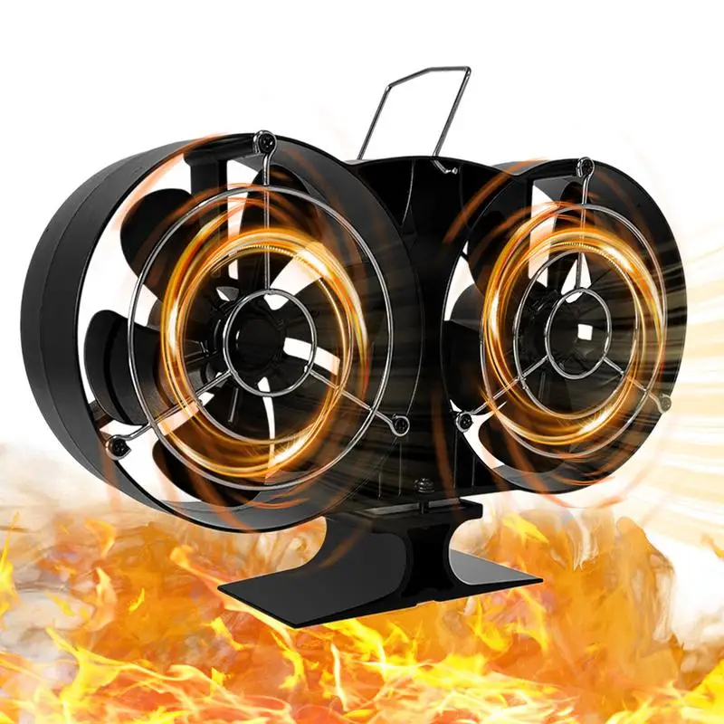 Fireplace Fan Heat Powered Stove Double Head Fireplace Fan Large Heater Hot Tent Camping Wood Stove Winter Warm Heater For Home
Fireplace Fan Heat Powered Stove Double Head Fireplace Fan Large Heater Hot Tent Camping Wood Stove Winter Warm Heater For Home