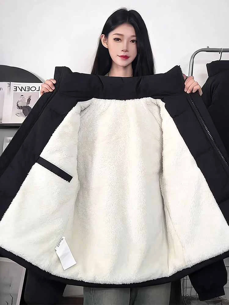 Bla American Sle Lamb Velvet Cotton Jaet Men Women Winter Thiened Warm ort Bread Sle Coat Stand Collar Outerwear
Bla American Sle Lamb Velvet Cotton Jaet Men Women Winter Thiened Warm ort Bread Sle Coat Stand Collar Outerwear