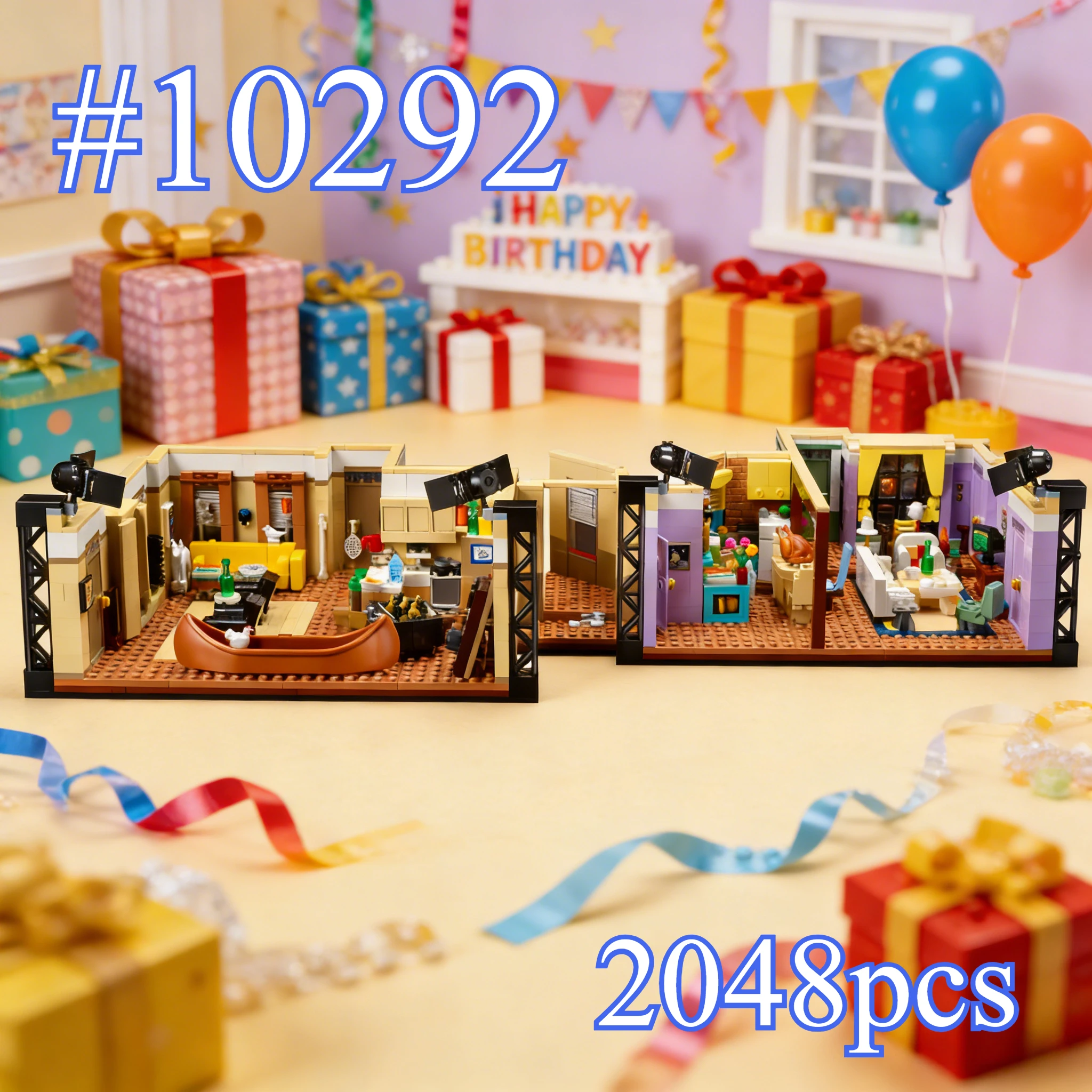 Наборы строительных блоков Nice Friends Apartment 10292, подходящие для подарков на день рождения, совместимые с деталями Lego, 2048 шт.
Наборы строительных блоков Nice Friends Apartment 10292, подходящие для подарков на день рождения, совместимые с деталями Lego, 2048 шт.